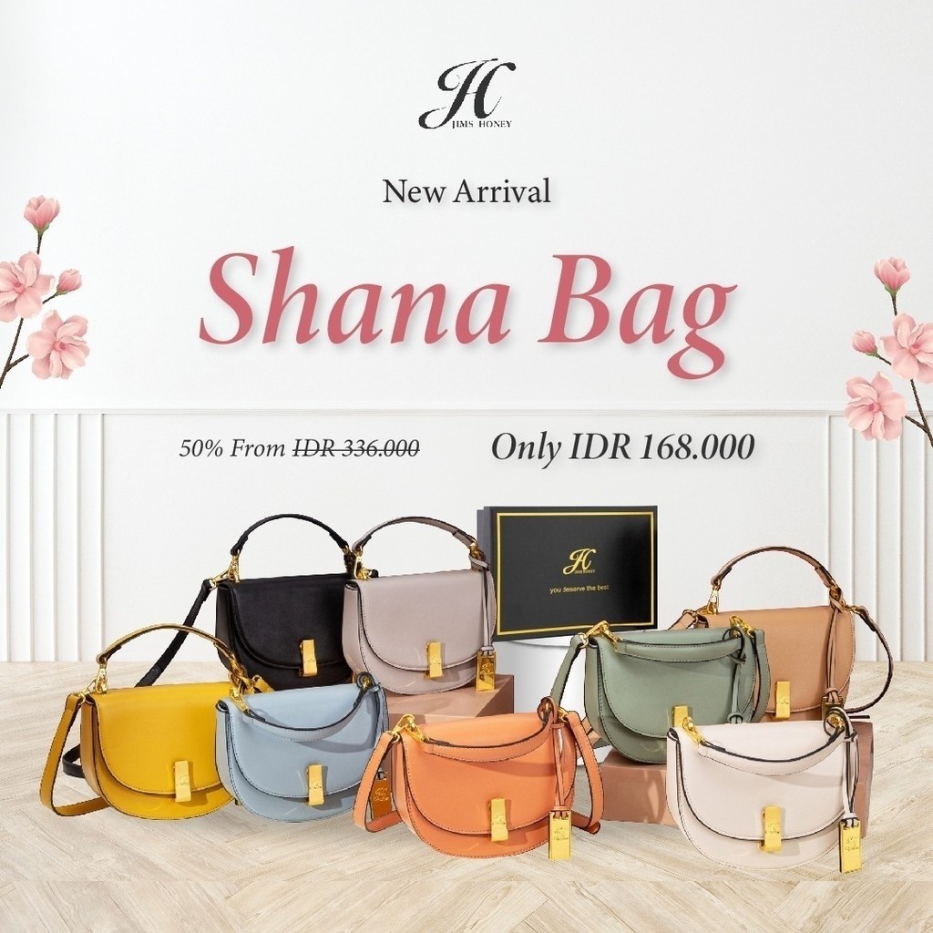 Jims Honey Shana Bag Tas Selempang Jinjing Wanita Korea JimsHoney Ori Cantik JH