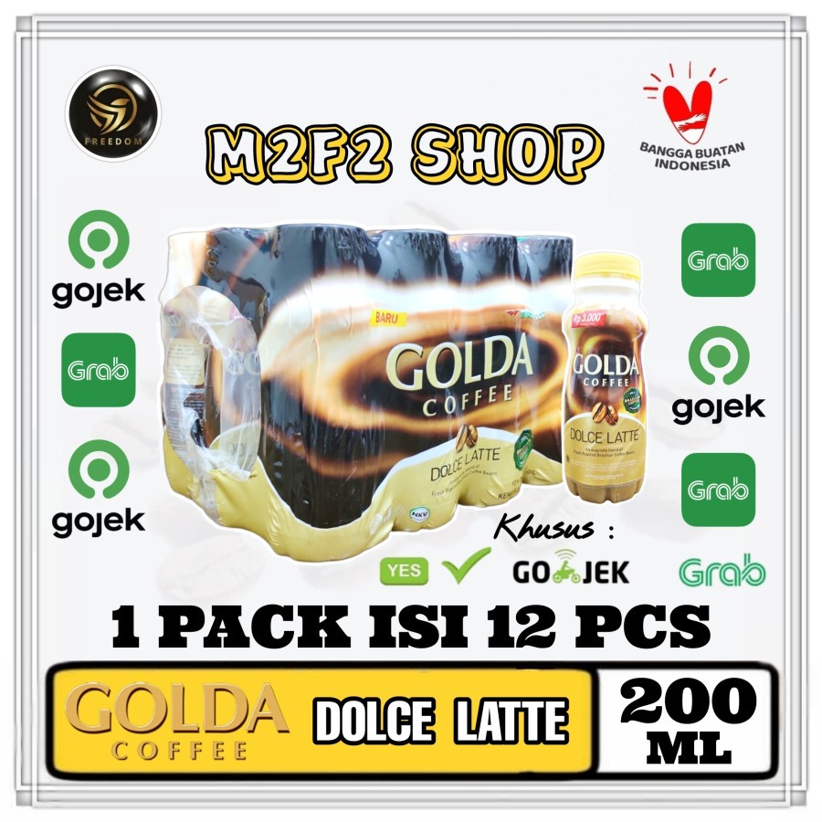 

KOPI GOLDA COFFEE DOLCE LATTE - 200 ml Kemasan Pack (Khusus Bluebird/Gojek/Grab)