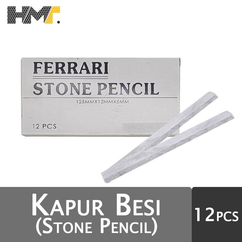 

FERRARI Stone Pencil 12pcs / Kapur Besi (125mm x 12mm x 5mm)