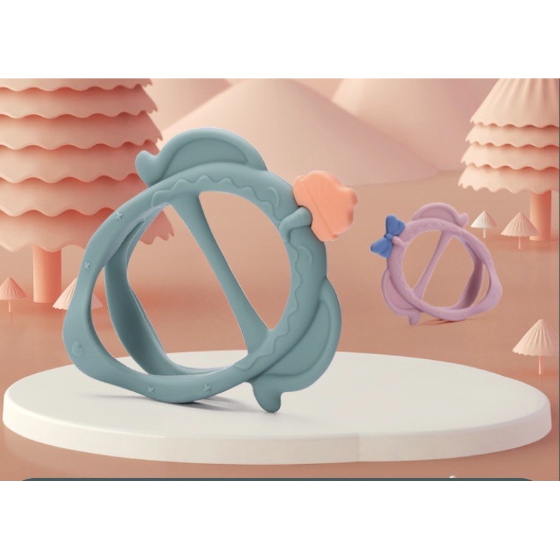 Leleoncare Teether Bayi / Teether Premium /Teether Gelang / Gigitan Bayi Bentuk Gelang-2