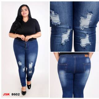 Size 31 38 Highwaist Ripped Jeans  Bigsize Celana  Ripped 