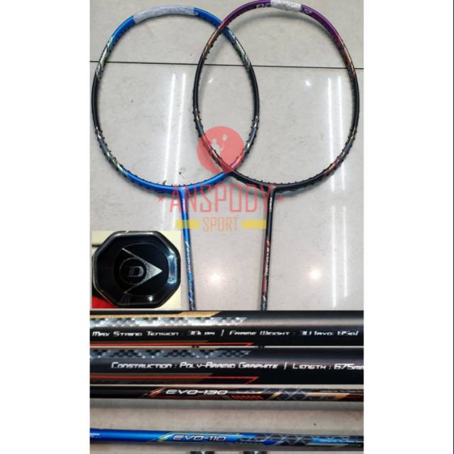 RAKET BADMINTON DUNLOP EVO 110/130
