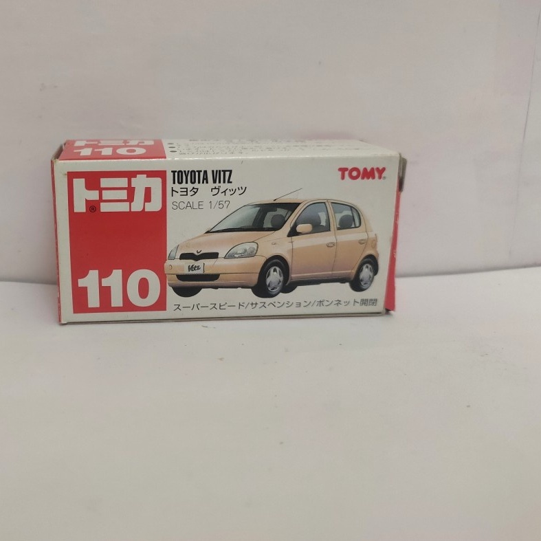 Tomica Reguler No 110 Toyota Vitz Diecast mobil Tomy merah klasik harga murah