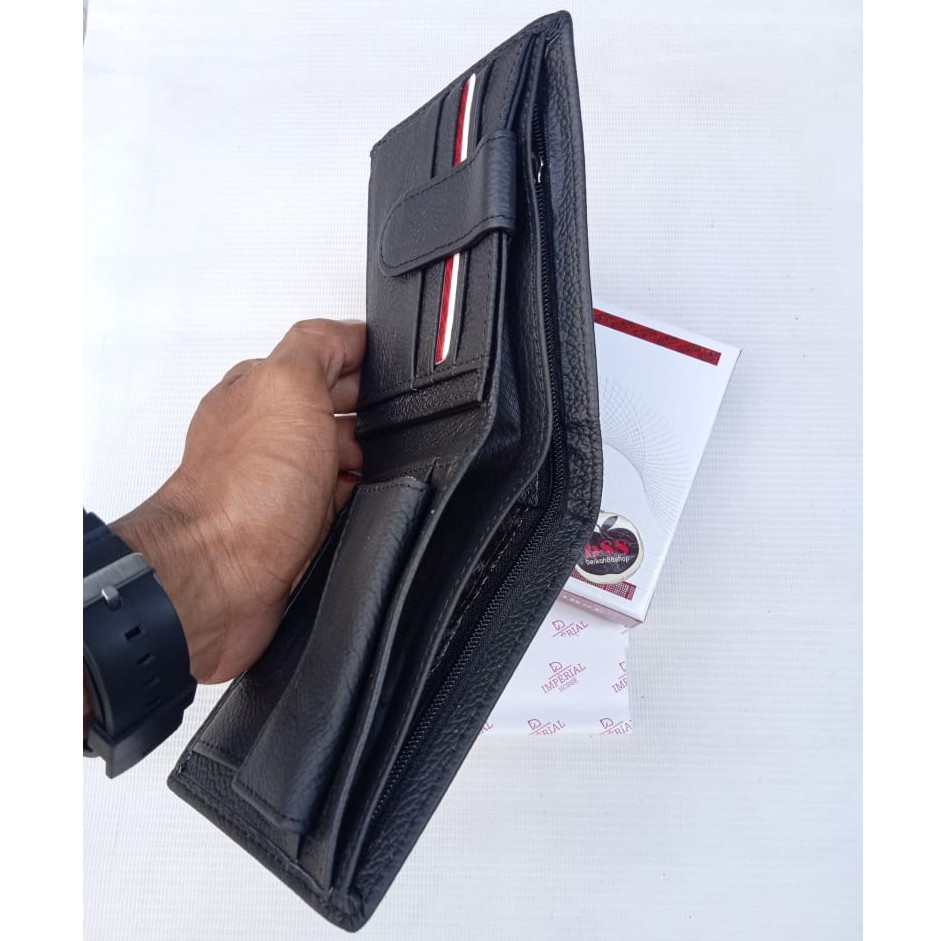 Dompet Pria Lipat Imperial Horse 23 Kartu Kancing / DompetKulit Asli Pria Murah