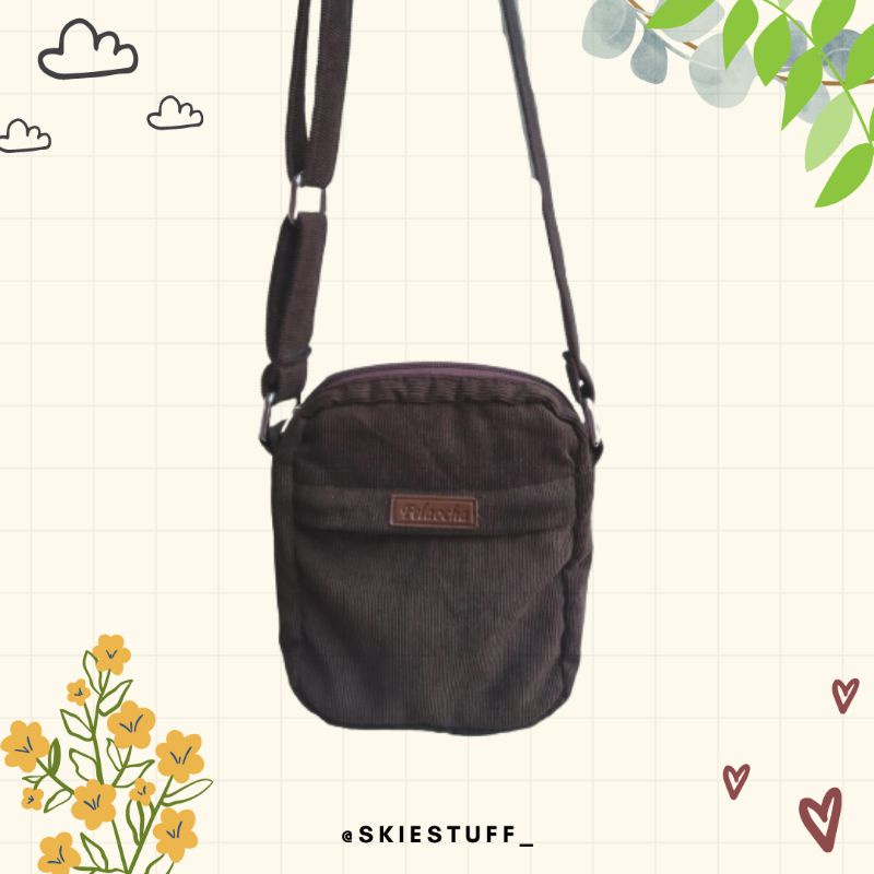 Sling Bag Corduroy | Tas Selempang Corduroy | Corduroy Bag