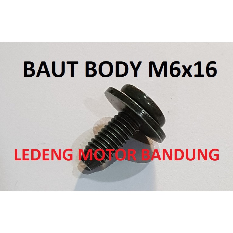 Baut Body Yamaha Cover Bodi Hitam M6x16