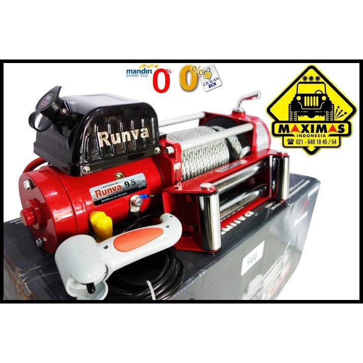 Red Edition : Runva Ewx-9500-Q (4,3 Ton) Super High Speed Winch