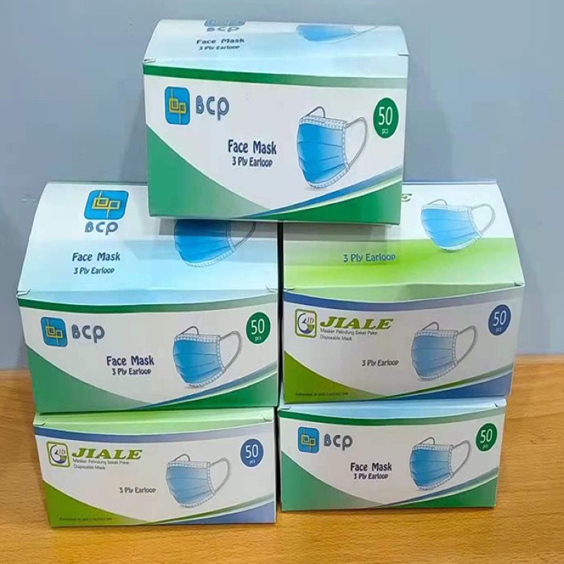 Masker 3ply Earloop Disposible Mask/Masker Medis One Care + (Plus)
