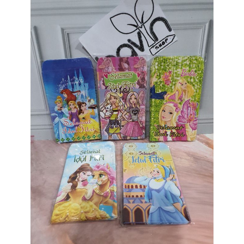 AMPLOP LEBARAN ukuran. S (5.5cm X 9cm)/ANGPAO IDUL FITRI uk. S-Princess/Barbie