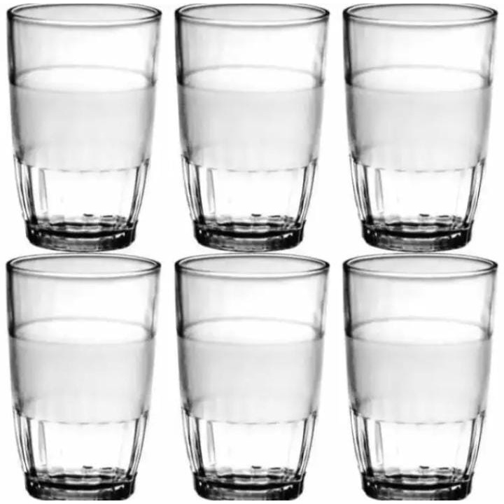 Gelas set isi 6pcs air minum gelas kopi gelas teh gelas kaca