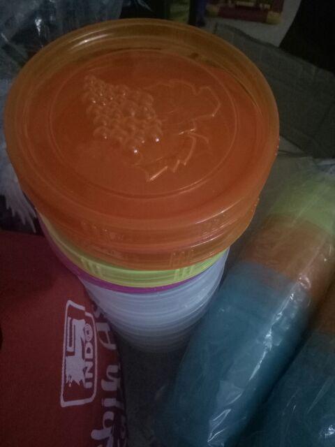 6 Pcs Toples Plastik Drat 1000 Gr/ Toples Anggur/ Toples Plastik Putar/ Toples Bumbu