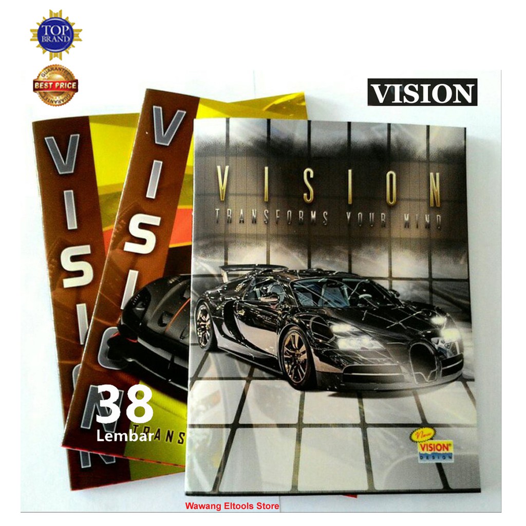 

Buku Tulis Vision 38 lembar/ 1 Pak /10 pcs
