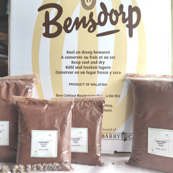 

d00gg Bensdorp Pure Cocoa Powder 100Gr Bensdrop Coklat Bubuk Wangi Enak Xz20X1Z11