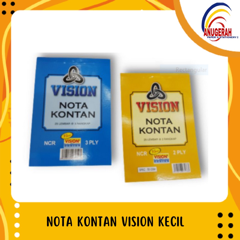 

NOTA KONTAN VISION KECIL 2 PLY & 3 PLY (PCS)