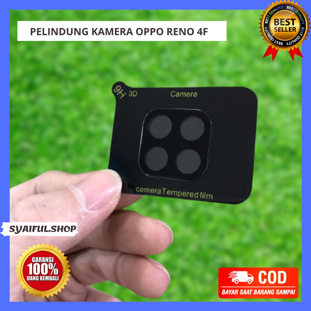 OPPO RENO 4F TEMPERED GLASS 3D PELINDUNG KAMERA