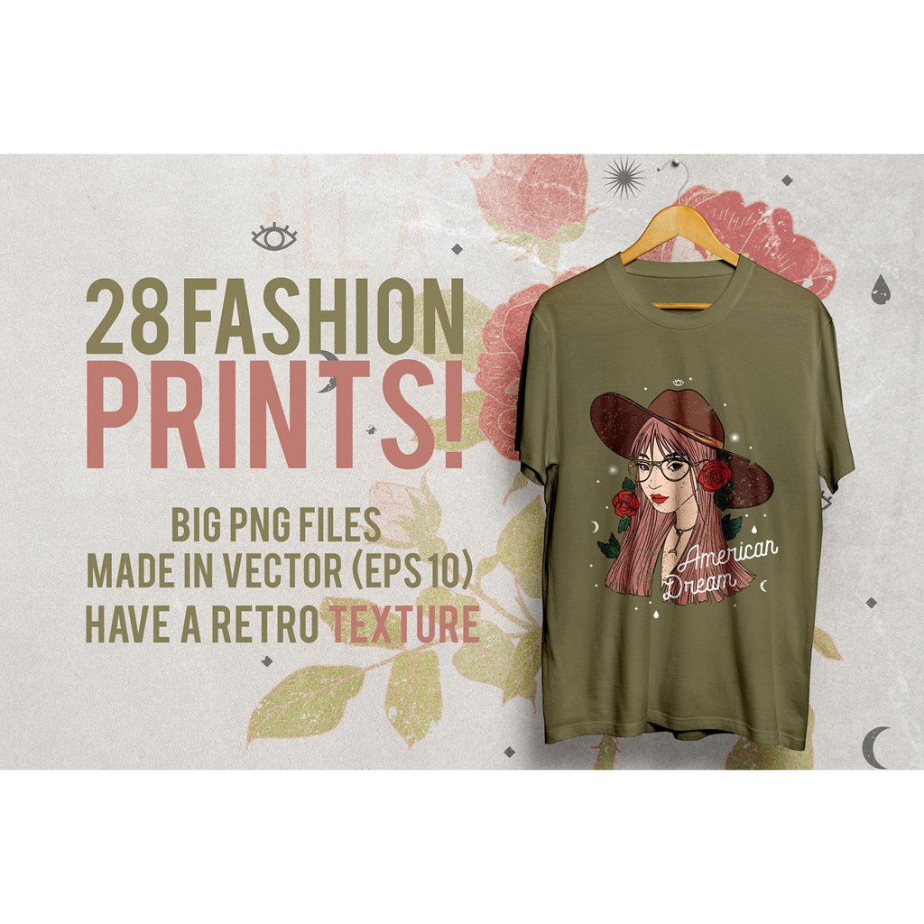 28 Fashion T-Shirt Designs - Vector Designs