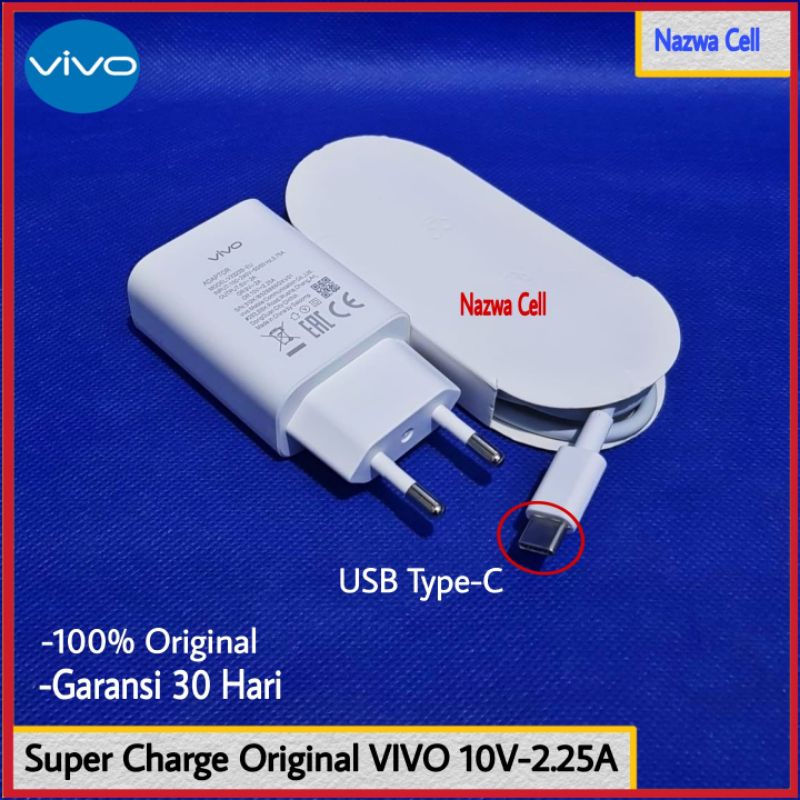 Charger Vivo V19 ORIGINAL 100% Super Fast Charger Type C