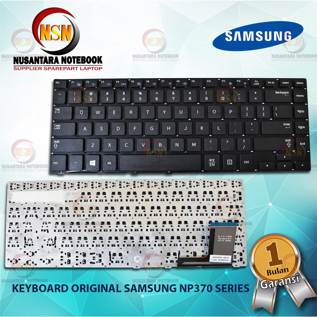 Keyboard Original Samsung 370 NP370 NP450 NP530 Series