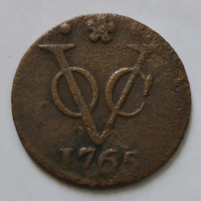 Koin Kuno 1 Doit VOC 1765 Holland