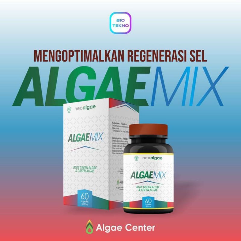 NeoAlgae AlgaeMix - Blue Green Algae & Green Algae - Isi 60 kapsul