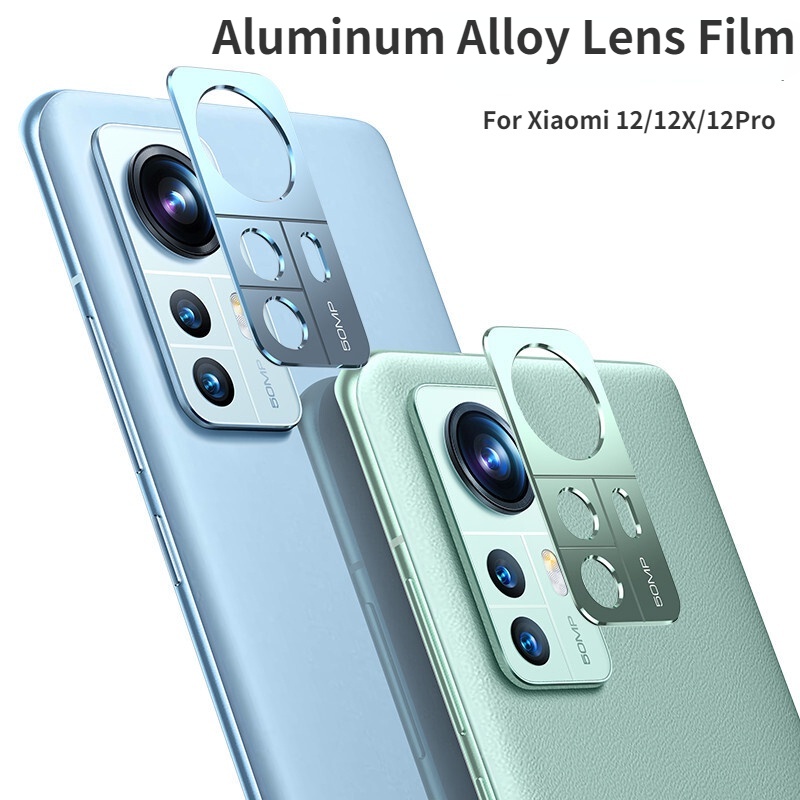 Cover Lensa Kamera Belakang Bahan Aluminum Alloy Anti Gores Untuk Xiaomi 12 / 12X / 12Pro