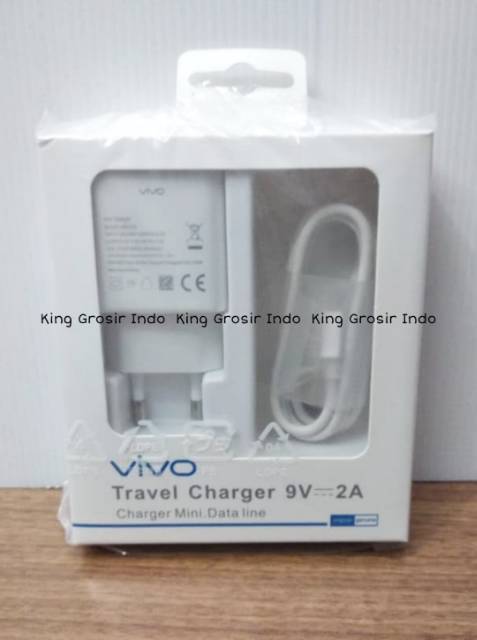 Charger Vivo 2A 9V Fast Charging Micro Original 100% Type V5 V3 V9 BK0720 Travel Charger Casan