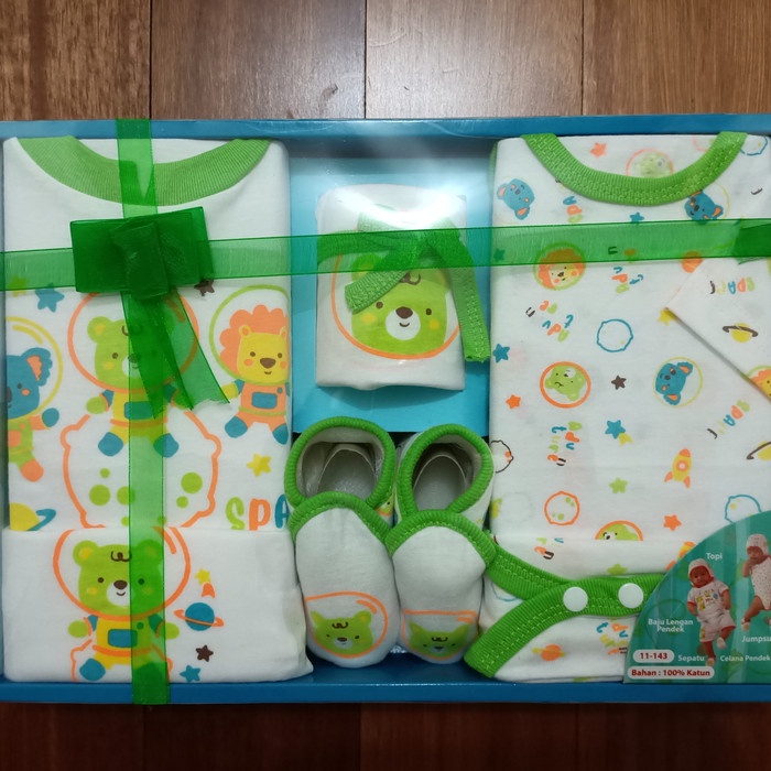 Kiddy Just Baby Gift Set Laki-Laki Kode11-143 HIJAU / ORANGE