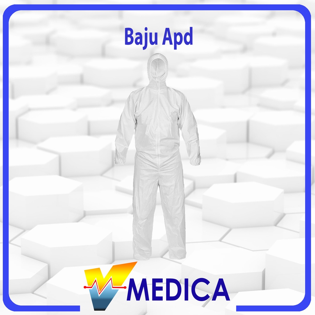 Baju APD Parasut Waterproof Bisa Dicuci / Baju APD Hazmat Parasut