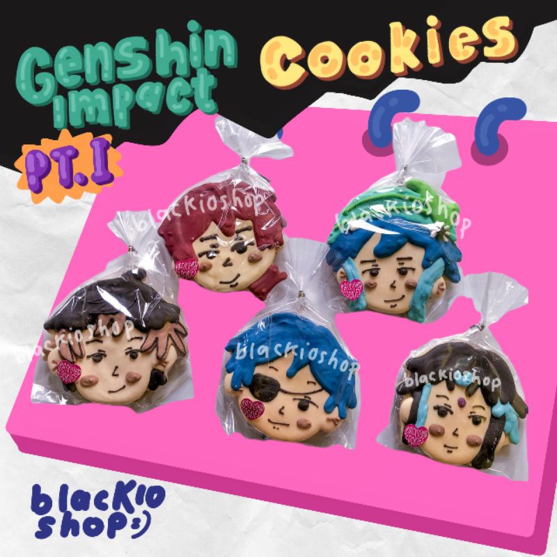 

Genshin Impact, Honkai Star Rail, Holo live Cookies By blackioshop