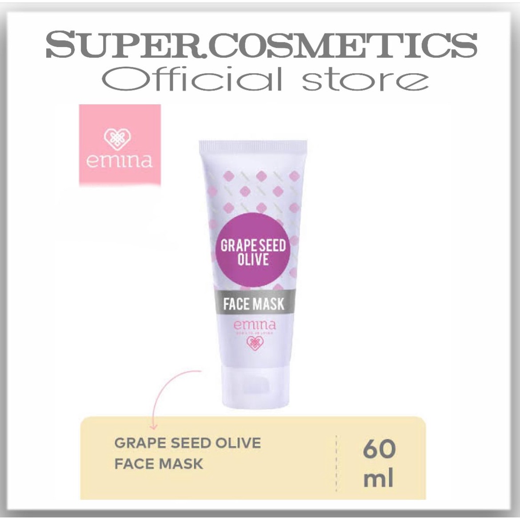 EMINA FACE MASK GRAPE SEED OIL 60ML ORIGINAL