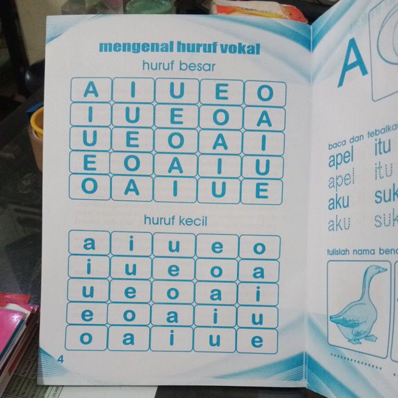 Buku Aku Tahu Baca Tulis Huruf &amp; Kata (21×29cm)