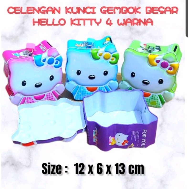 Celengan Besar Hello kitty dengan Kunci Gembok S-29