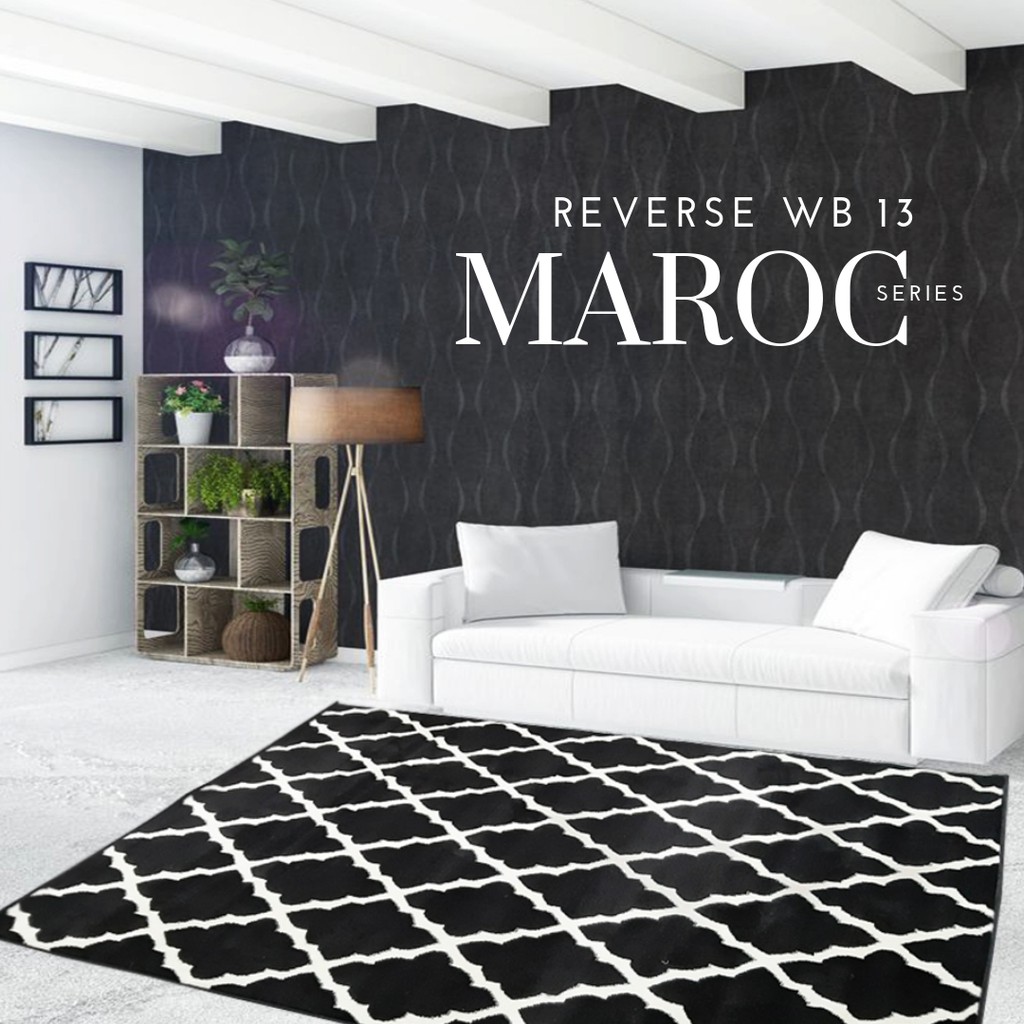 KARPET MAROC 160x210 WB13 FULL BLACK