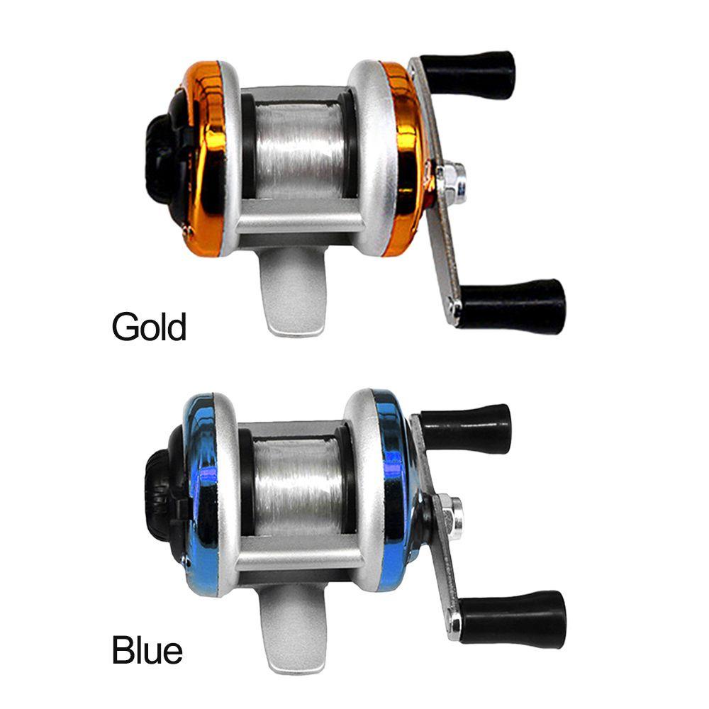 Suyo Ice Fishing Reel / Penggulung Senar Pancing Mini Bahan Metal 2 Warna