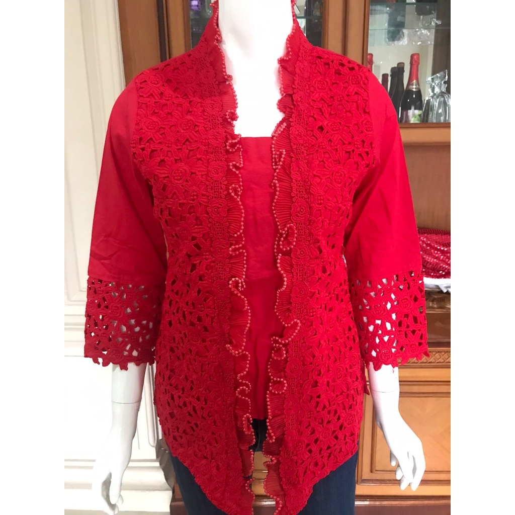 Kebaya kutubaru warna alexuez brukat/kutubaru brukat import 0952