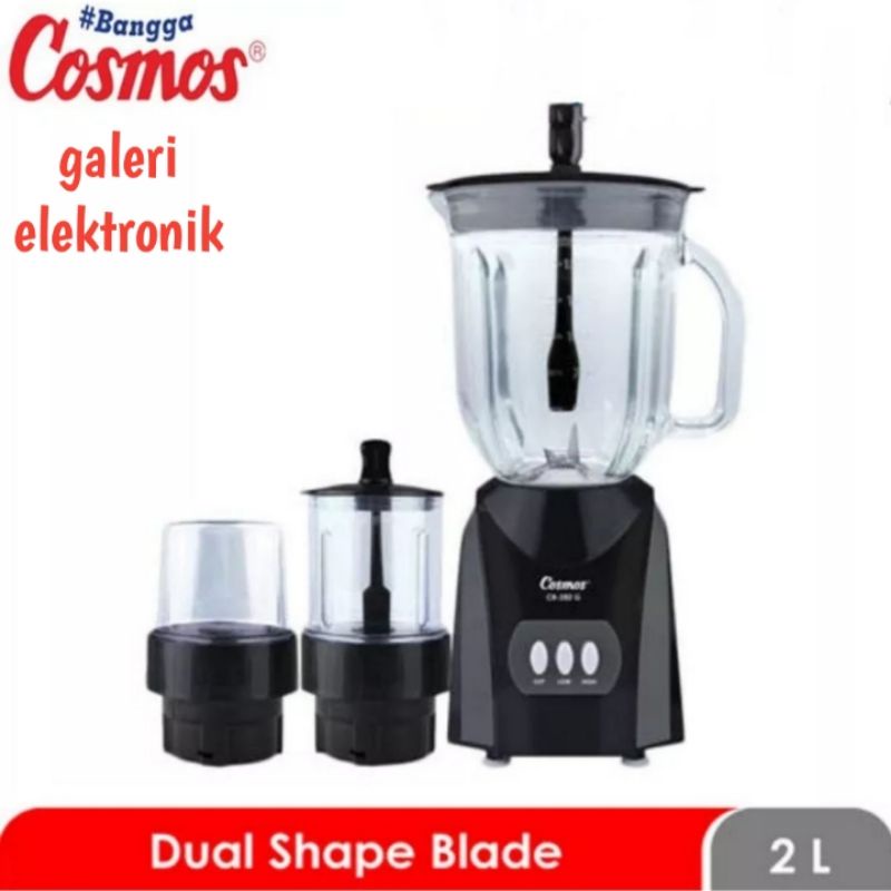 Blender Cosmos CB 282 G KACA,GELAS 3IN1 2LITER