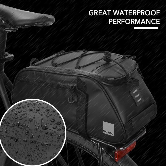 SAHOO 8L TAS KURSI BELAKANG SEPEDA TAS KERANJANG BELAKANG SEPEDA KAP SDFG6546E