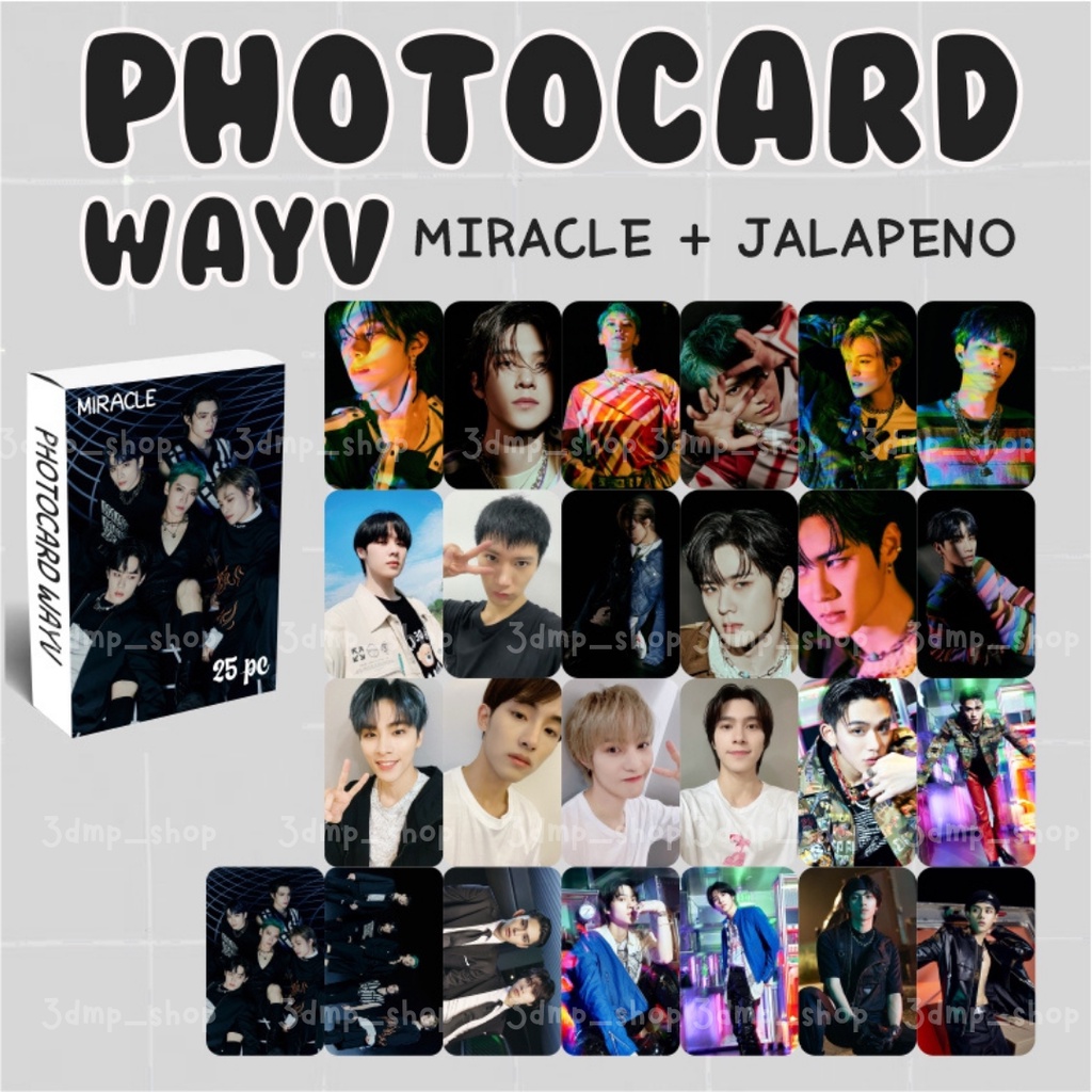 [25 Lembar] Photocard Lomo photo card lomocard way v wayv bad alive kick back ten yangyang lucas xiaojun winwin