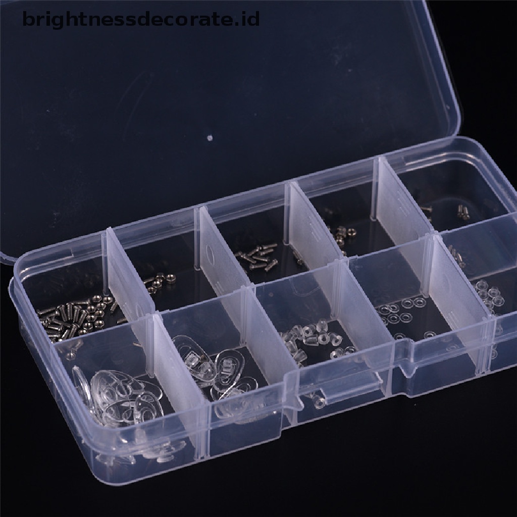 [birth] Screw Nut Nose Pad Optical Repair Set Assortment Sunglass Tool Kit For glasses [ID]