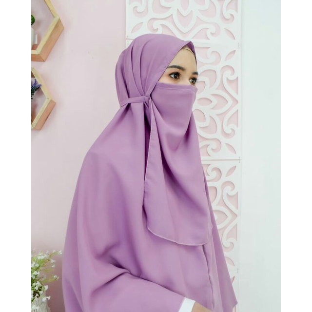 JILBAB BERGO JUMBO/KHIMAR BERGO JUMBO/FREE CADAR