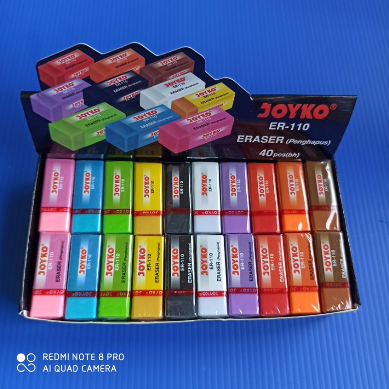

Penghapus/setip warna warni Joyko ER-110