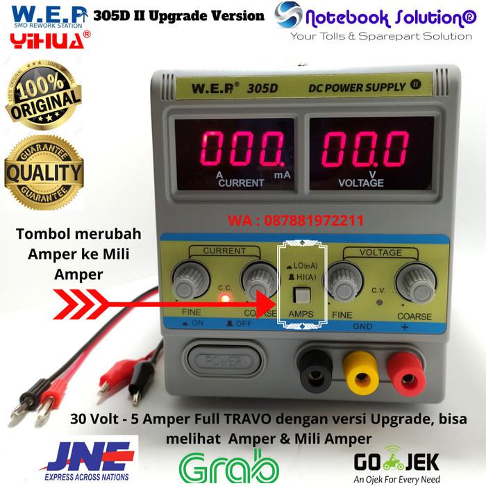 Power Suply Variable Yihua W.E.P 305D (3 Digit-Full Travo) 30V-5A
