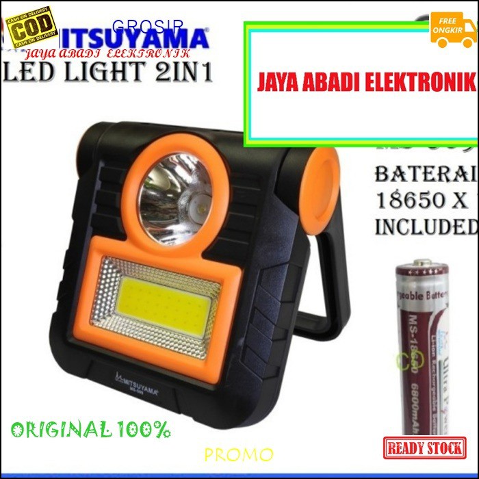 G523 LAMPU EMERGENCY LED ORIGINAL CHARGER CAS CASAN DARURAT BATERAI CAS 18650 AC DC MAGIC LAMP BOHLAM SINAR TERANG PENERANG MITSUYAMA MULTI FUNGSI CAHAYA G523   Spesifikasi; . Led COB 20watt sangat terang dengan 2 fungsi cahaya Low -High . dilengkapi sent