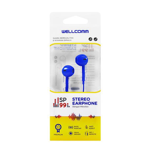 Headset Handsfree Earphone Wellcomm SP-99 Original Product