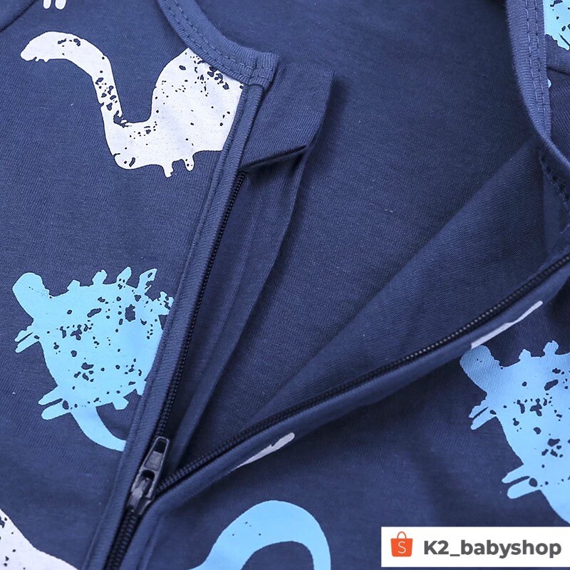 BABY K2 - BABY SHORT SLEEVE ZIPPYSUIT MOTIF DINO KODE 00006