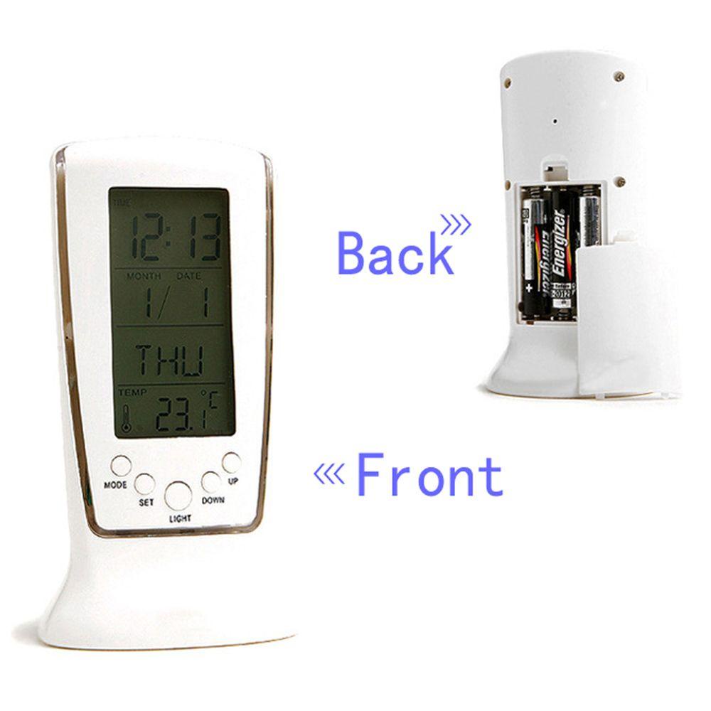 R-flower Alarm Clock Creative Nightlight Temperature Kalender Angka Clock LED Digital