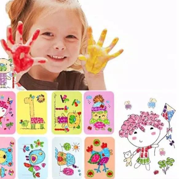 

☪ SET ALAT MELUKIS PAINTMATE WASHABLE FINGER PAINT CAT AIR JARI ANAK ♩