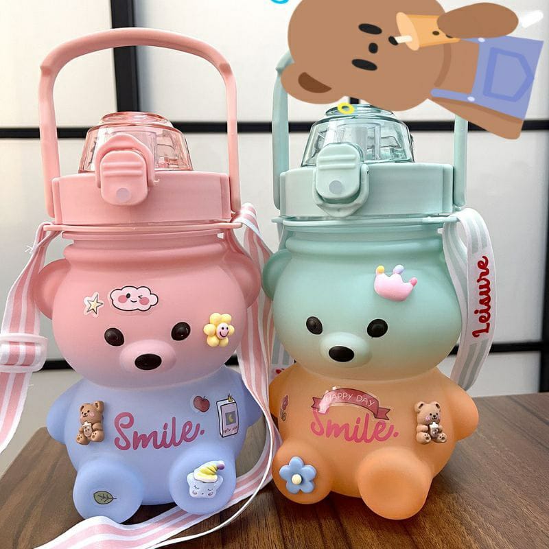 Botol Minum Anak Lucu Motif Beruang 1,3 Liter