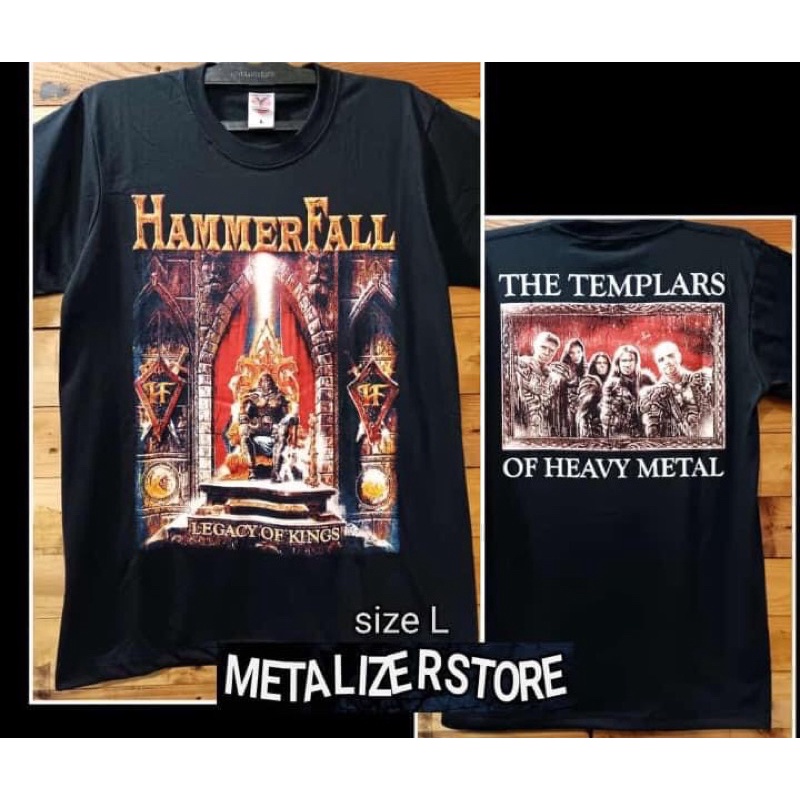 KAOS MUSIK HEAVY METAL HAMMERFALL ORIGINAL PRAPATAN REBEL