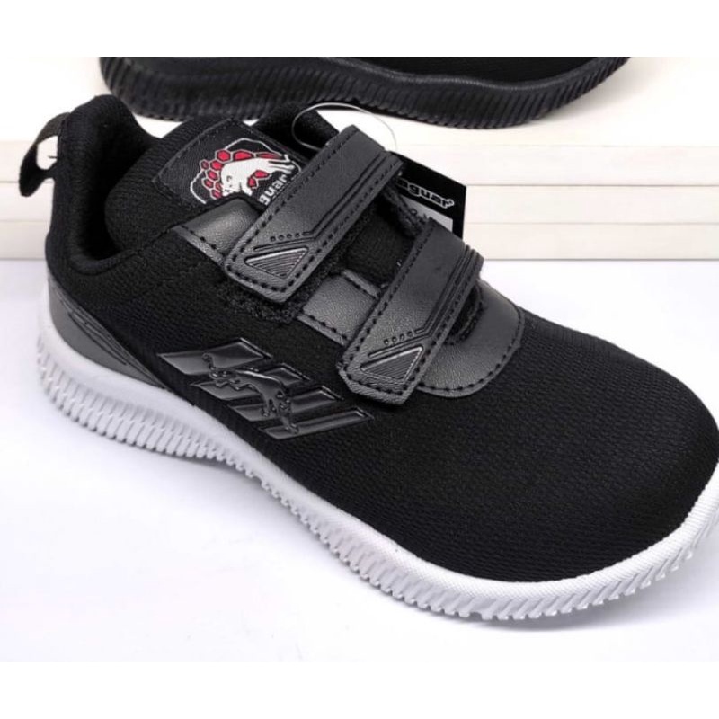 Sepatu Sekolah Jaguar Black white dan full black  size 30-33